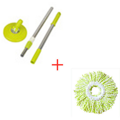 Înlocuire mâner pentru stâlp de mop cu rotire pentru podea, cu rotație de 360 de grade, stâlp pentru mop, fără pedală, versiunea Kit de instrumente de curățare a mânerului