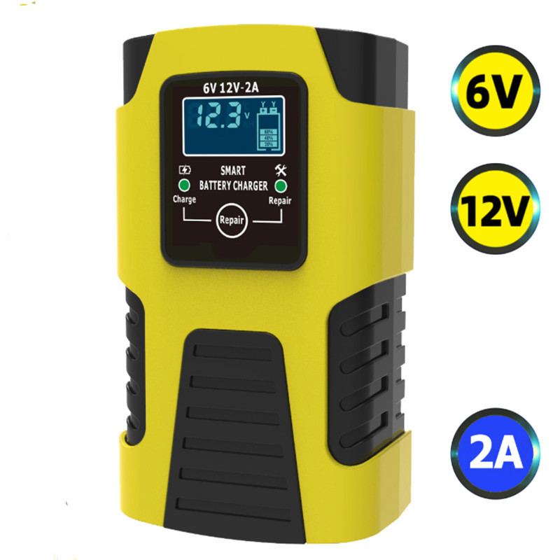 Nou! Încărcător inteligent pentru baterii auto 6V 12V Auto Motociclete Camioane AGM Plumb-Acid Reparare automată Desulfator Accesorii