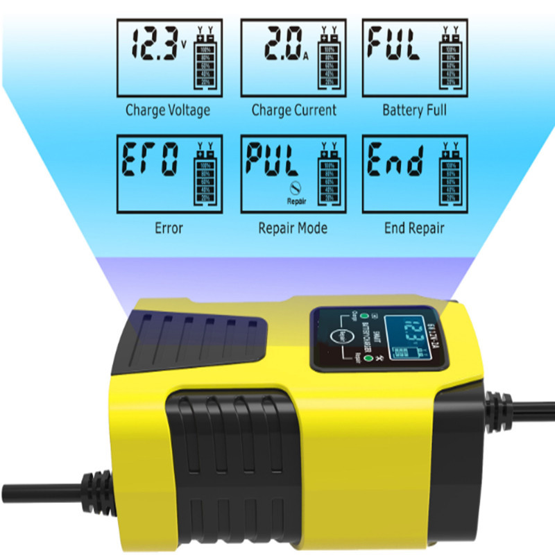 Nou! Încărcător inteligent pentru baterii auto 6V 12V Auto Motociclete Camioane AGM Plumb-Acid Reparare automată Desulfator Accesorii