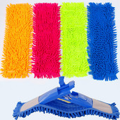 Accesorii pentru baie Mop de schimb din microfibră Tampoane lavabile pentru cap se potrivesc cu mopuri cu pulverizare plat Ustensile de curățare pentru uz casnic de bucătărie 4 culori