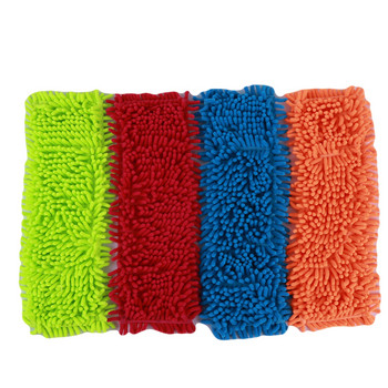 Αξεσουάρ μπάνιου Αντικατάσταση σφουγγαρίστρας μικροϊνών που πλένονται μαξιλαράκια κεφαλής Εφαρμόζονται επίπεδες σφουγγαρίστρες ψεκασμού Εργαλεία οικιακού καθαρισμού κουζίνας 4 χρώματα