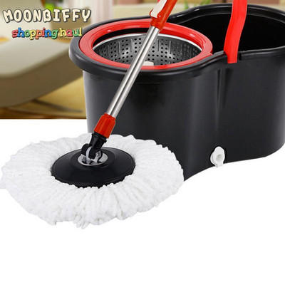 Universal Mop Head Refill Rotating Spin Mops Microfibers Round 16mm Mopping Head Microfiber Rag Mop Cloth Replacement Clean Tool