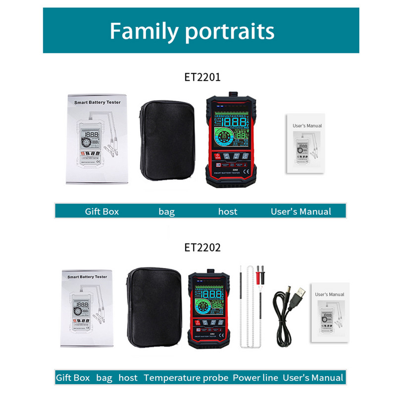 Analizor de baterie auto 12V 24V Tester de baterie CCA pentru mașină Măsurarea temperaturii Ecran colorat mai mare Instrumente de reparație auto Camion