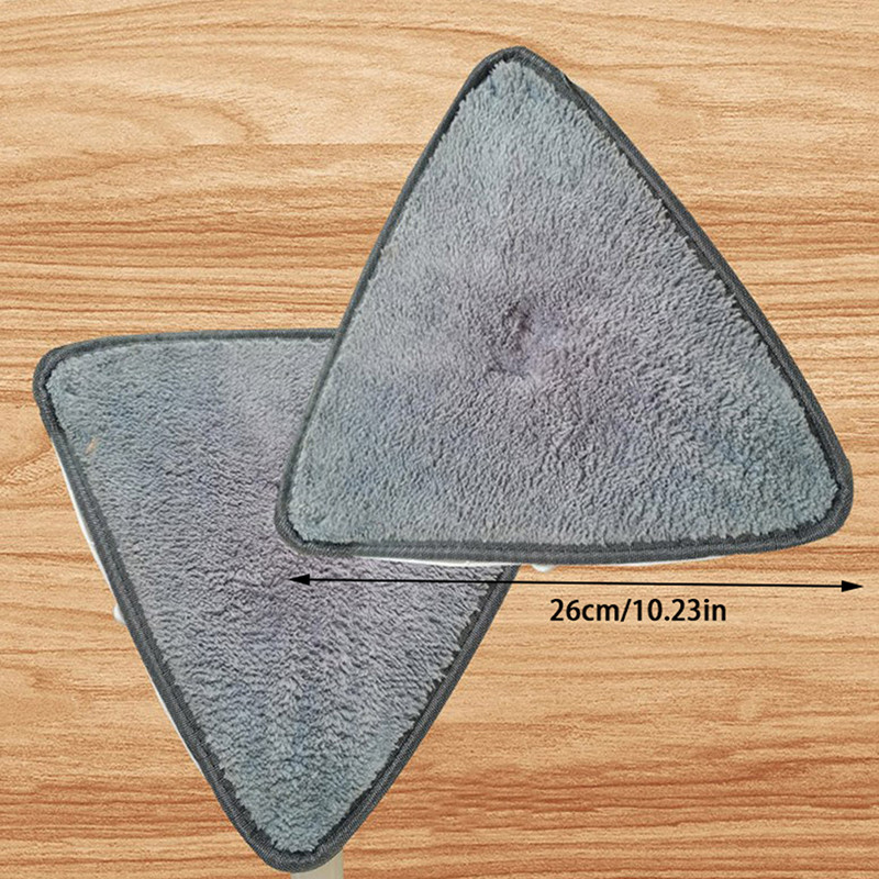 1 buc. Tampoane de înlocuire pentru mop triunghiular Capete de înlocuire pentru mop din microfibră pentru mop umed uscat, reutilizabile, lavabile Tampoane de schimb