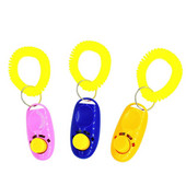 1 buc. Clicker de dresaj de câini pentru pisici pentru animale de companie din plastic pentru câini noi pentru antrenament pentru clicuri, curea prea reglabilă pentru încheietura mâinii, breloc pentru chei, fluier pentru câini