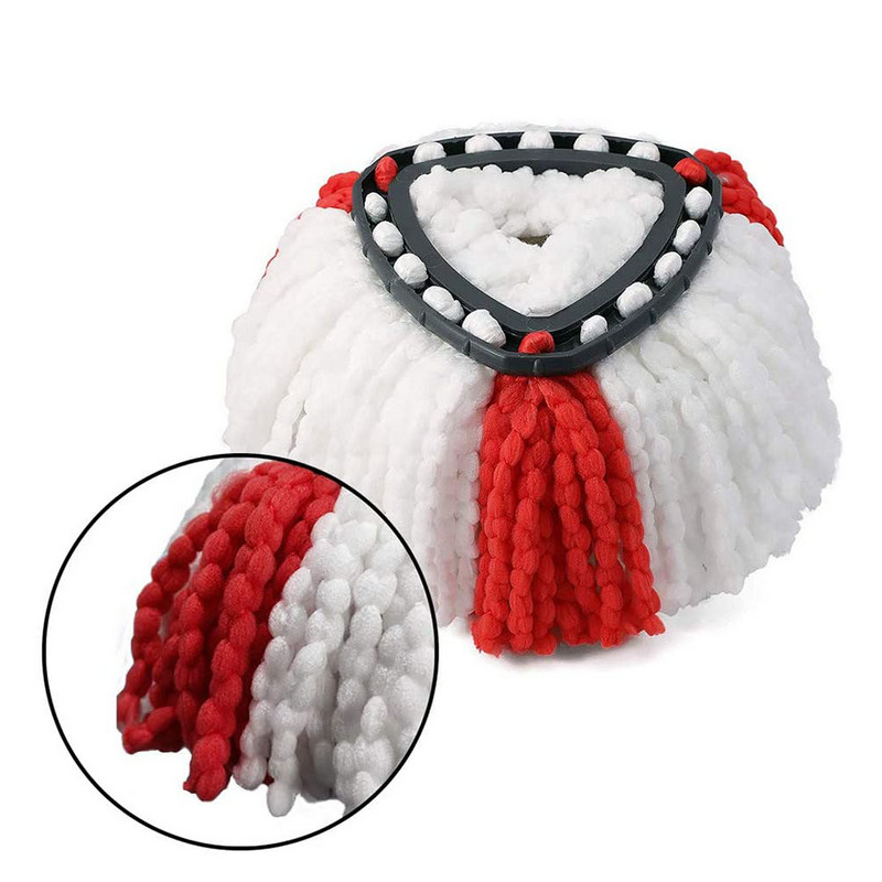 Подмяна на глава за моп за моп Vileda O-cedar Mop, миеща се подложка за моп, полиестерна кърпа за многократна употреба, 360 въртящи се аксесоари за моп