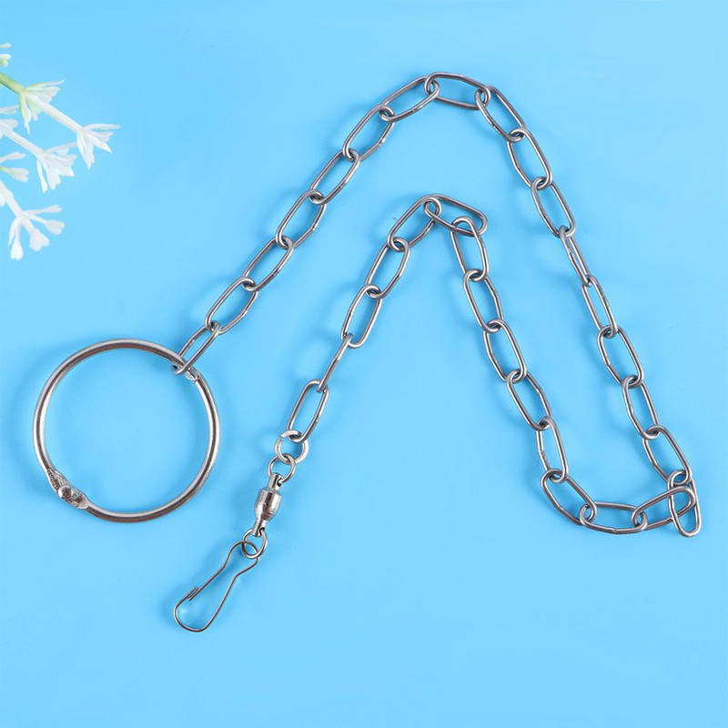 Lovebirds glezna despicată antrenament pentru zbor, lesă din oțel inoxidabil, inel pentru picior de papagal, ham cu lanț pentru picior de pasăre