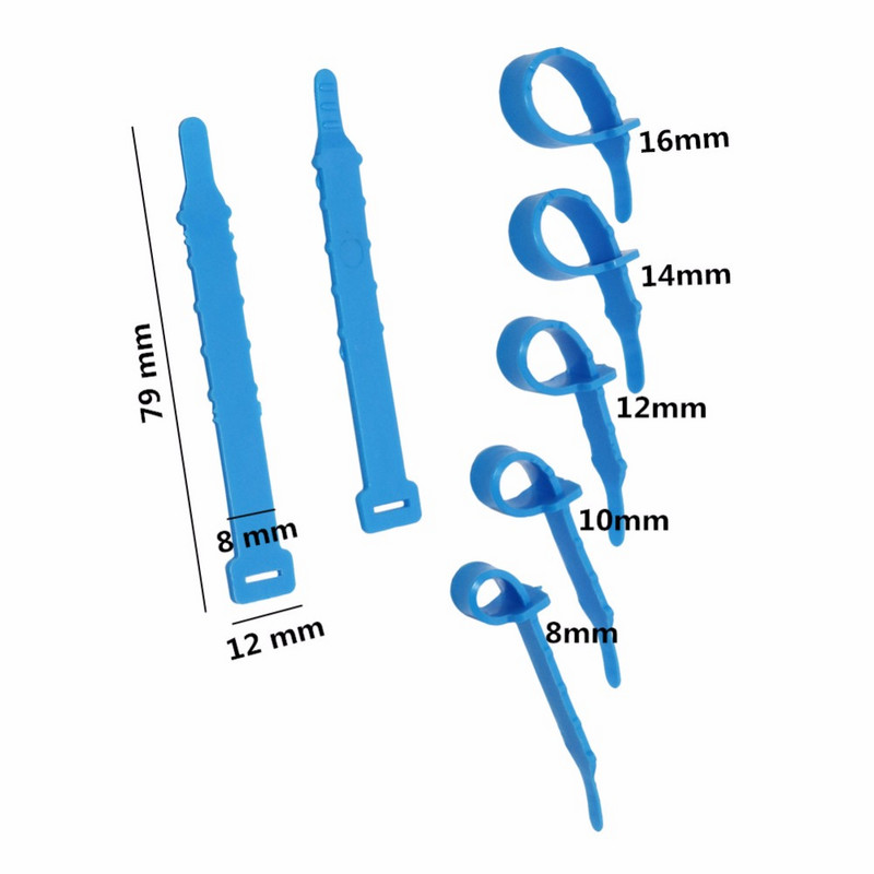 Inel pentru picioare din plastic moale din PVC 8mm 10mm 12mm 14mm 16mm Inel pentru picior de identificare pentru pui Material pentru păsări Ham pentru papagali 50 buc