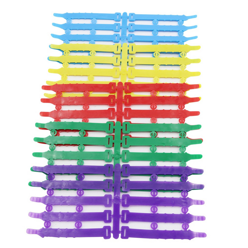 Inel pentru picioare din plastic moale din PVC 8mm 10mm 12mm 14mm 16mm Inel pentru picior de identificare pentru pui Material pentru păsări Ham pentru papagali 50 buc