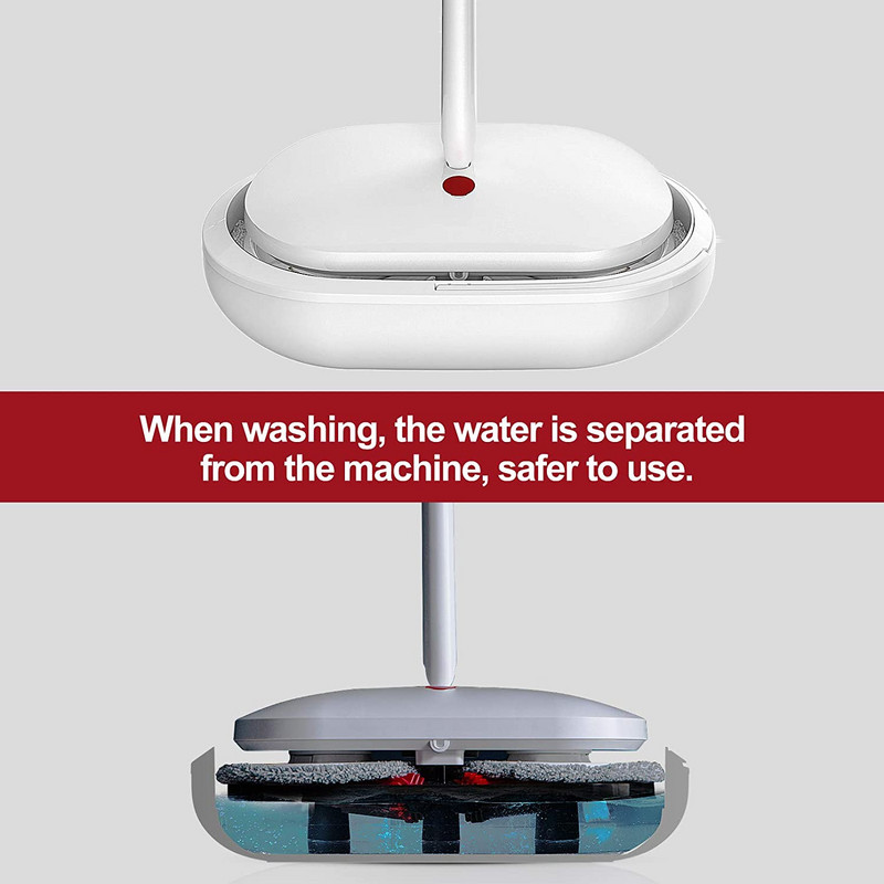 Mop electric Eyliden Tampoane de înlocuire din microfibră 2 buc pentru mop electric fără fir Curățător de podele din lemn de esență tare Scrubber pentru podea cu gresie