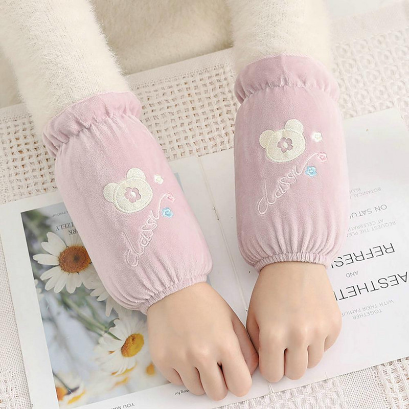 1 pora Valymo rankovių Žieminiai purvui atsparūs apsauginiai rankovių dažymas animacinių filmų siuvinėjimas Rankovės dengia namų apyvokos daiktus