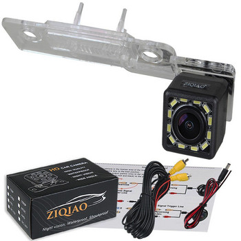 ZIQIAO για Skoda Octavia A5 2008-2014 Αξεσουάρ φωτισμού πινακίδας κυκλοφορίας HD Κάμερα οπισθοπορείας HS086