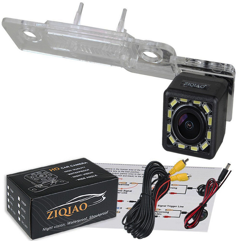 ZIQIAO pentru Skoda Octavia A5 2008-2014 Accesorii pentru iluminarea plăcuței Cameră spate HD HS086