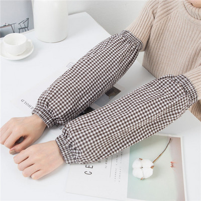 Mâneci din bumbac pur pentru adulți, lungi, de primăvară și vară, mâneci de braț pentru bărbați și femei, care îngroșează mânecile de lucru