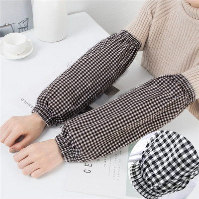 Mâneci din bumbac pur pentru adulți, lungi, de primăvară și vară, mâneci de braț pentru bărbați și femei, care îngroșează mânecile de lucru