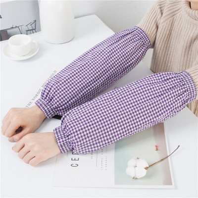 Mâneci din bumbac pur pentru adulți, lungi, de primăvară și vară, mâneci de braț pentru bărbați și femei, care îngroșează mânecile de lucru