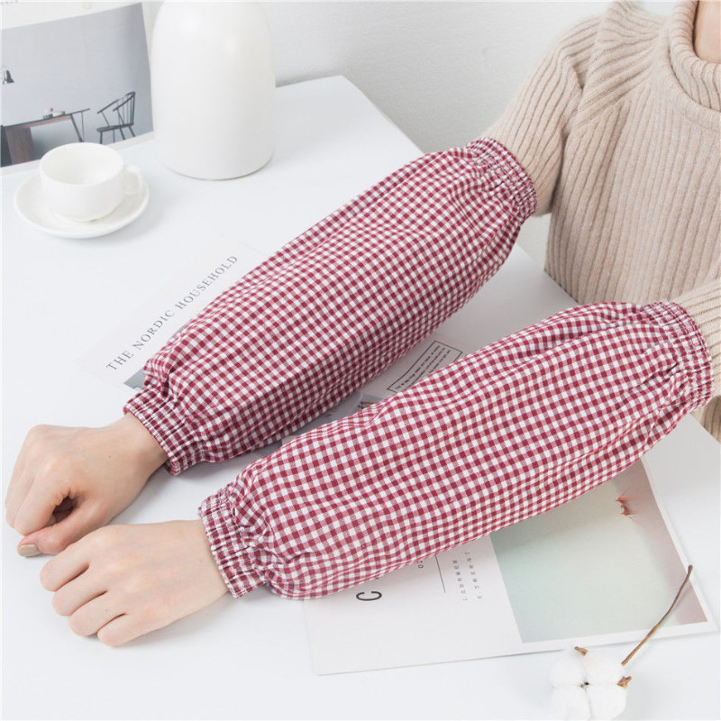 Mâneci din bumbac pur pentru adulți, lungi, de primăvară și vară, mâneci de braț pentru bărbați și femei, care îngroșează mânecile de lucru