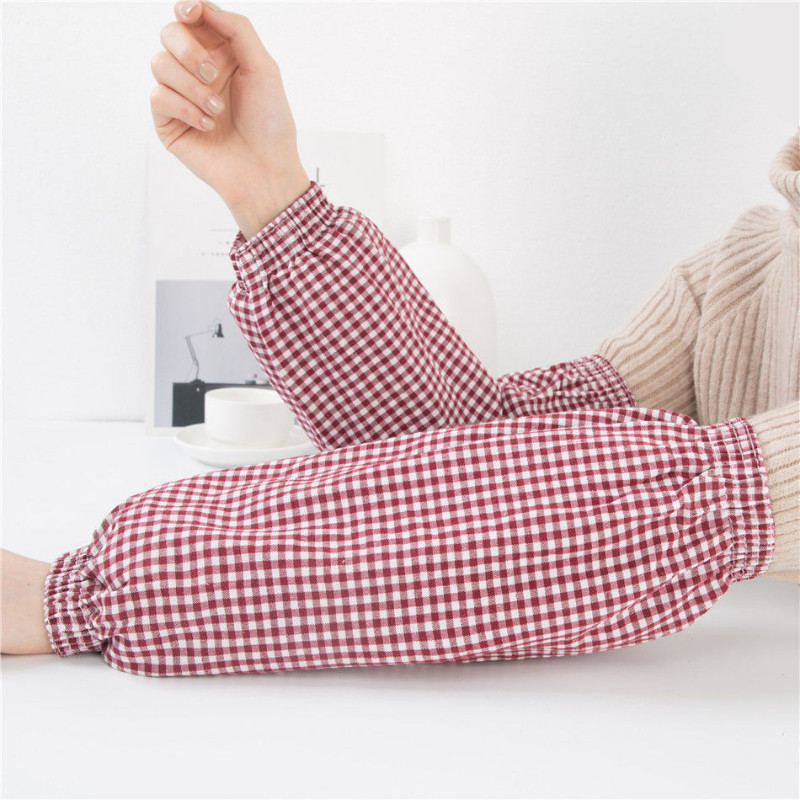 Mâneci din bumbac pur pentru adulți, lungi, de primăvară și vară, mâneci de braț pentru bărbați și femei, care îngroșează mânecile de lucru