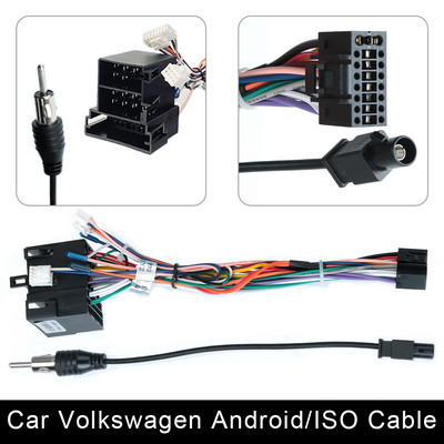 ISO kábelkocsi Android Player 2D sztereó rádió tartozékai Kia Suzuki VW Hyundai Honda Toyota Nissan Mitsubish Ford Outlande készülékhez