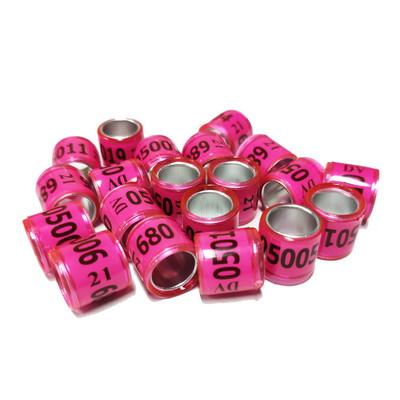 20 buc. Inel pentru picior de porumbel de dresaj, benzi din plastic și aluminiu pentru picioare de păsări pentru pui Bantam Finch Porumbel Iubire Prepeliță Păsări mici 8mm