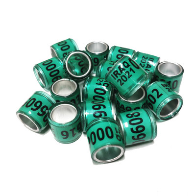 20 buc. Inel pentru picior de porumbel de dresaj, benzi din plastic și aluminiu pentru picioare de păsări pentru pui Bantam Finch Porumbel Iubire Prepeliță Păsări mici 8mm