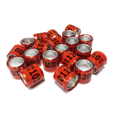 20 buc. Inel pentru picior de porumbel de dresaj, benzi din plastic și aluminiu pentru picioare de păsări pentru pui Bantam Finch Porumbel Iubire Prepeliță Păsări mici 8mm