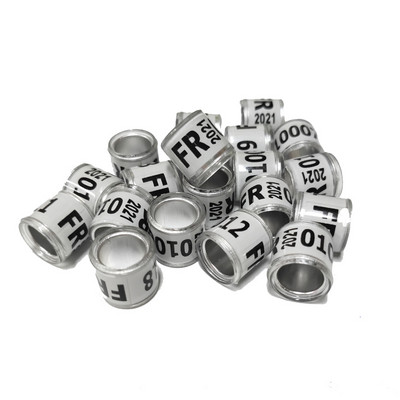 20 buc. Inel pentru picior de porumbel de dresaj, benzi din plastic și aluminiu pentru picioare de păsări pentru pui Bantam Finch Porumbel Iubire Prepeliță Păsări mici 8mm