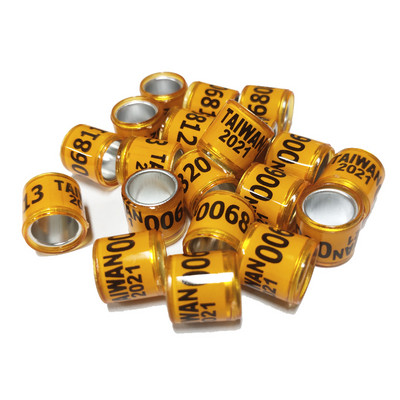 20 buc. Inel pentru picior de porumbel de dresaj, benzi din plastic și aluminiu pentru picioare de păsări pentru pui Bantam Finch Porumbel Iubire Prepeliță Păsări mici 8mm