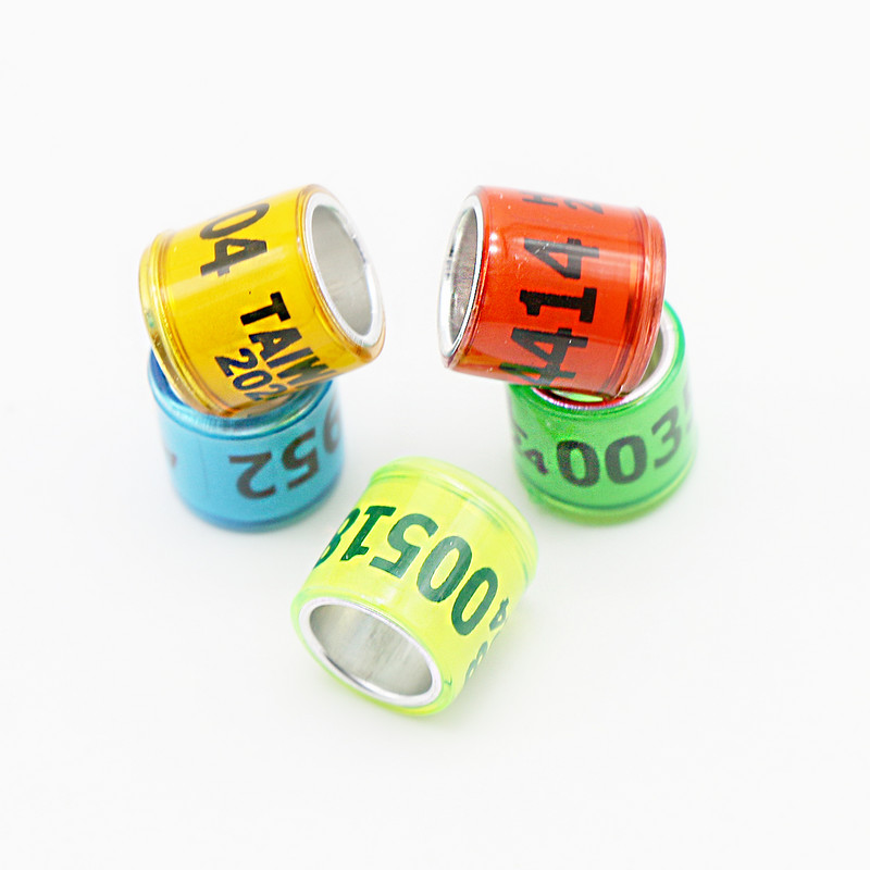 50 vnt 2024 stiliaus patvarūs skaitmeniniai paukščių pėdų žiedai tapatybės valdymo balandžių lenktynių treniruočių įrankių identifikavimo reikmenys