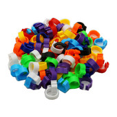 Inele pentru porumbei 8mm Inel de identificare baionetă Deschidere Inel pentru porumbei Culoare Inel pentru picior de porumbel Accesorii pentru porumbei Aparate pentru păsări 100 buc