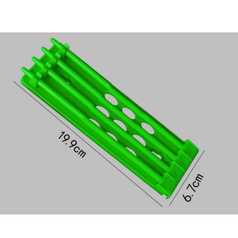 Baložu pēdas gredzenu turētājs 4 rindas, liela telpa, daudzkrāsains piekarināms kāju gredzenu statīvs Putnu plaukta piederumi