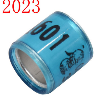100 τμχ 2023 Πολύχρωμο δαχτυλίδι ποδιών περιστεριού με σκουλαρίκια Word Ποιοτικό ανθεκτικό δαχτυλίδι πουλιών Racing Δαχτυλίδι ποδιών περιστεριού Εργαλεία πουλιών