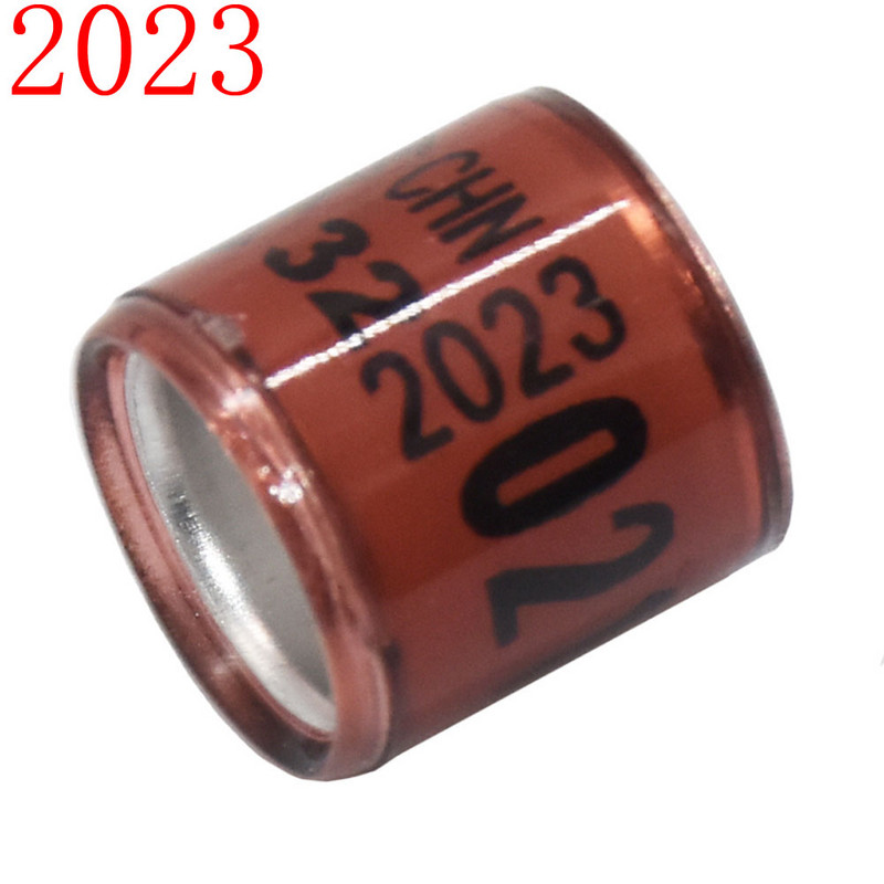 100 buc 2023 inel pentru picior de porumbel multicolor cu cercei cu cuvinte, inel de pasăre durabil de calitate, inel pentru picior de porumbel de curse, instrumente pentru păsări