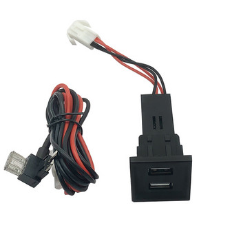 Двойно USB зарядно устройство за автомобил 3A 12-24V Промоционално LED USB зарядно за автомобилен захранващ адаптер за VW Transporter T5 2003-2009 зарядно за кола