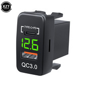 Hot Sale 12V-24V Car QC3.0 Type C PD LED Voltmeter Outlet Vízálló töltő adapter USB töltőport Car Marine
