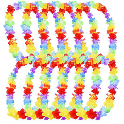 10db Hawaii karácsonyi koszorú ajtódísz Hawaii parti művirág füzér nyaklánc Luau Torpil