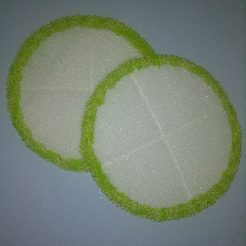 2 bucăți mop electric rotativ de înlocuire covoraș în formă rotundă sufragerie