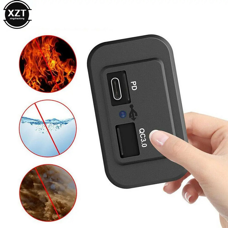 QC3.0 PD Încărcător dublu pentru mașină Încărcător cu port USB pentru încărcător rapid RV Adaptor priză Priză Încărcător