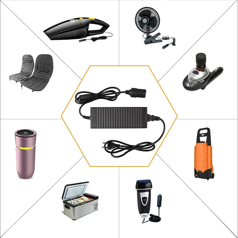 Adaptor de alimentare pentru mașină Convertor Convertor de putere Adaptor AC DC 110V/ 220V la 12V 15A Adaptor de alimentare Brichetă