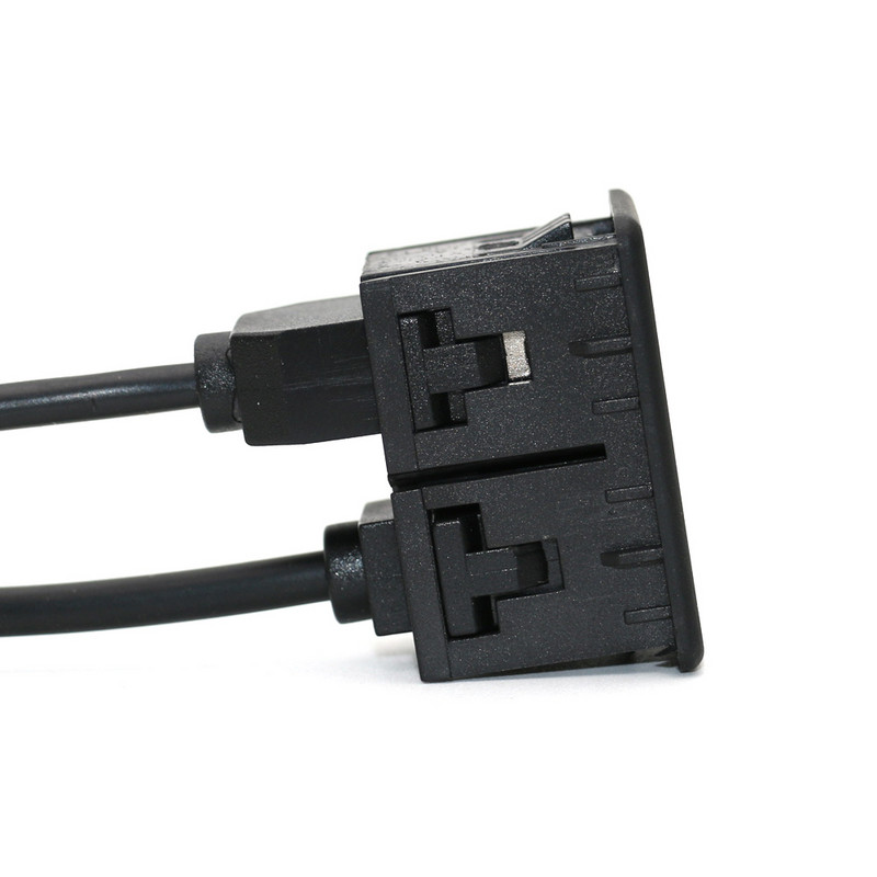 Univerzalni ugradbeni nosač za ploču za automobilsku ploču s utičnicom tipa C, auto brod, 3,5 mm AUX sučelje, produžni kabelski adapter od 100 cm za Toyotu VW