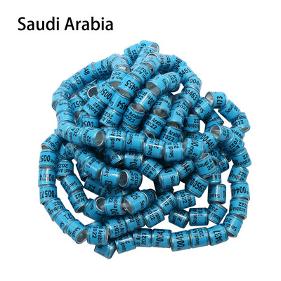 2022 Inele de picior de păsări în stil Arabia Saudită/Turcia Inel de identificare pentru concurs de plastic din aluminiu Semnalizare porumbei porumbei