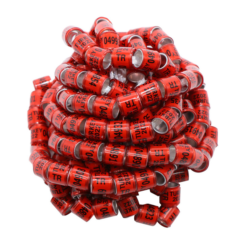 2022 Inele de picior de păsări în stil Arabia Saudită/Turcia Inel de identificare pentru concurs de plastic din aluminiu Semnalizare porumbei porumbei