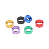 12 vnt Vidinis skersmuo 8/10 mm Aukštis 6 mm Aliuminis paukščio pėdos žiedas Nenumeruotas lauko balandžių skraidymo mokymo identifikatorius