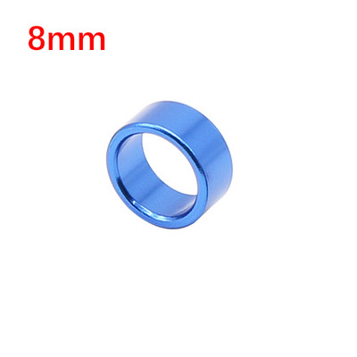 12 vnt Vidinis skersmuo 8/10 mm Aukštis 6 mm Aliuminis paukščio pėdos žiedas Nenumeruotas lauko balandžių skraidymo mokymo identifikatorius