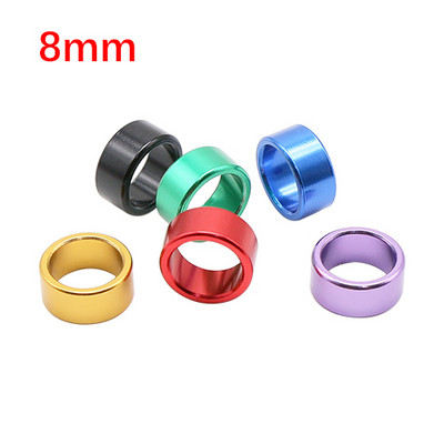 12 vnt Vidinis skersmuo 8/10 mm Aukštis 6 mm Aliuminis paukščio pėdos žiedas Nenumeruotas lauko balandžių skraidymo mokymo identifikatorius