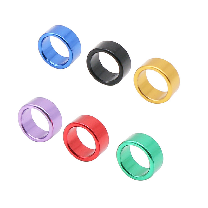 12 vnt Vidinis skersmuo 8/10 mm Aukštis 6 mm Aliuminis paukščio pėdos žiedas Nenumeruotas lauko balandžių skraidymo mokymo identifikatorius