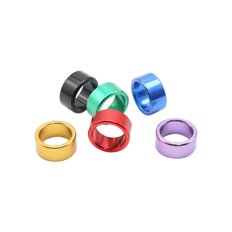 12 vnt Vidinis skersmuo 8/10 mm Aukštis 6 mm Aliuminis paukščio pėdos žiedas Nenumeruotas lauko balandžių skraidymo mokymo identifikatorius