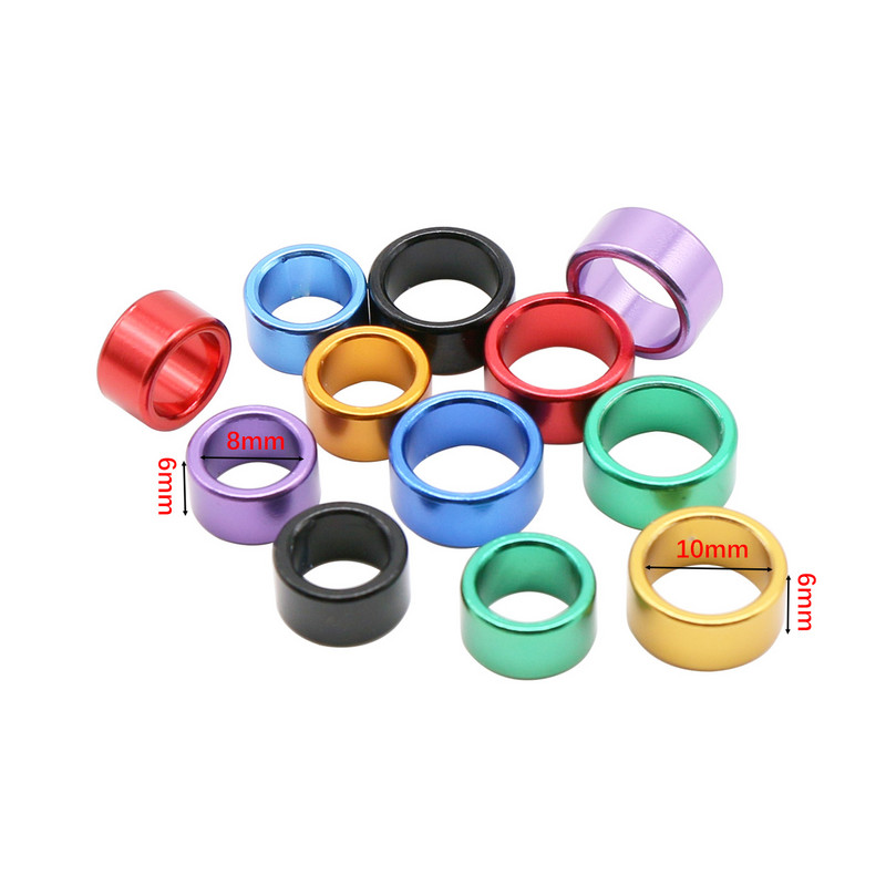 12 vnt Vidinis skersmuo 8/10 mm Aukštis 6 mm Aliuminis paukščio pėdos žiedas Nenumeruotas lauko balandžių skraidymo mokymo identifikatorius