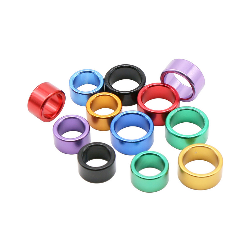 12 vnt Vidinis skersmuo 8/10 mm Aukštis 6 mm Aliuminis paukščio pėdos žiedas Nenumeruotas lauko balandžių skraidymo mokymo identifikatorius