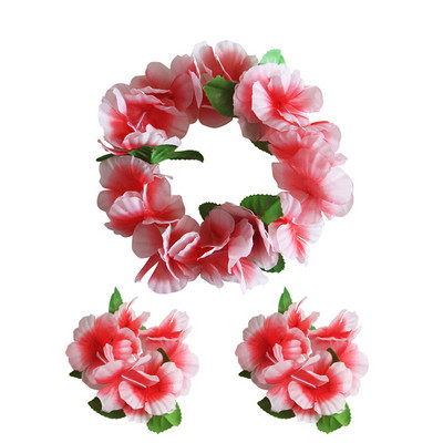 3 buc/set Leis hawaian îngroșat pentru petrecerea Hula Dance Luau, colier floral Leis pentru rechizite de petrecere Favoruri sărbători și decor